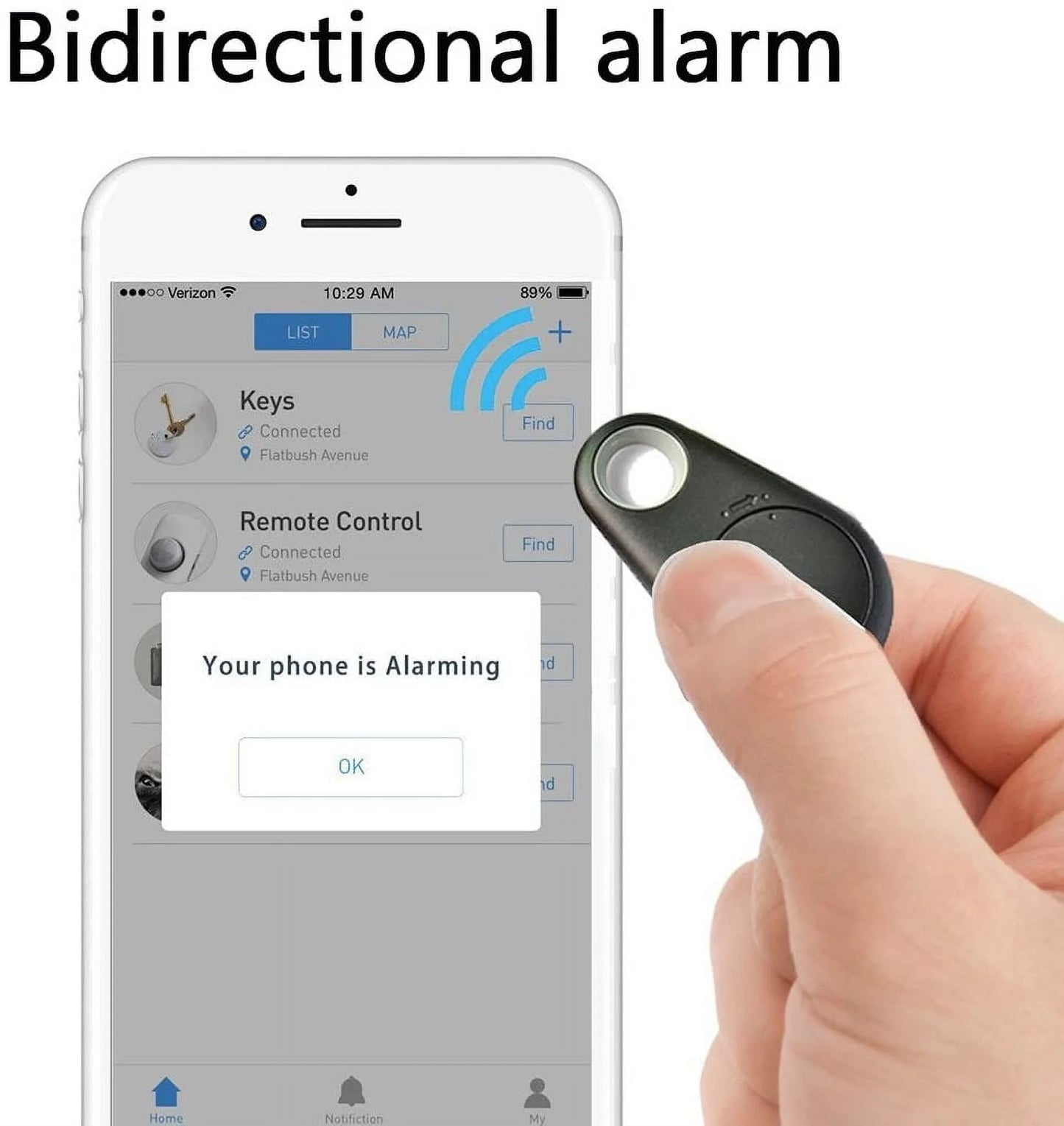 4 Pack Smart GPS Tracker Key Finder Locator Wireless anti Lost Alarm Sensor Device for Kids Dogs Car Wallet Pets Cats Motorcycles Luggage Smart Phone Selfie Shutter APP Control Compatible Ios Android