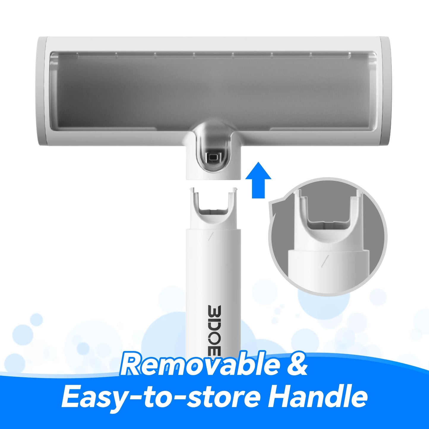 P5 Reusable Pet Hair Remover Static Lint Roller, Cat and Dog Hair Brush for Car Seats, Fabric Sofa, Clothes, Scratching Post, Carpet, Bedding