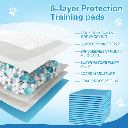 Puppy Pads Extra Large,30’’X36’’ ,30Count Pee Pads for Dogs ,XXL Disposable Potty Training Pads,Super Absorbent Dog Pee Pads,Wee Wee Pads for Doggies,Leak-Proof & Quick-Dry Pet Pads