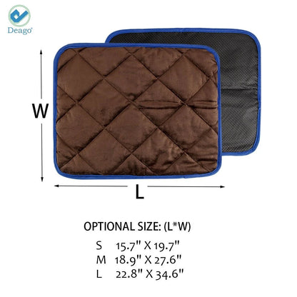 Self Heating Cat Dog Pad / Self-Warming Cat Dog Bed / Thermal Cat Mat for Outdoor and Indoor Pets (Coffee, 18.9" X 27.6")