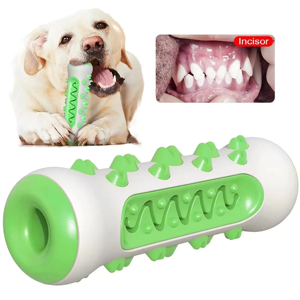 Rubber Dog Molar Toothbrush Toys Chew Cleaning Teeth Safe Puppy Dental Care Soft Pet Cleaning Toy Supplies Pet Accessories Blue