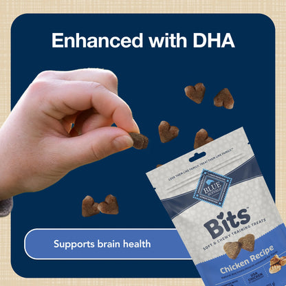 (4 Pack)  Bits Soft Dog Treats for Training, Enhanced with DHA, 4-Oz. Bag