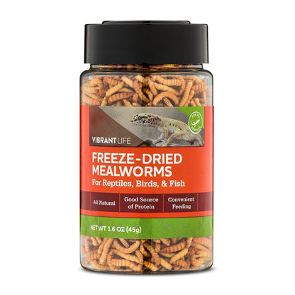 (2 Pack)  Freeze-Dried Mealworms, 1.6 Oz