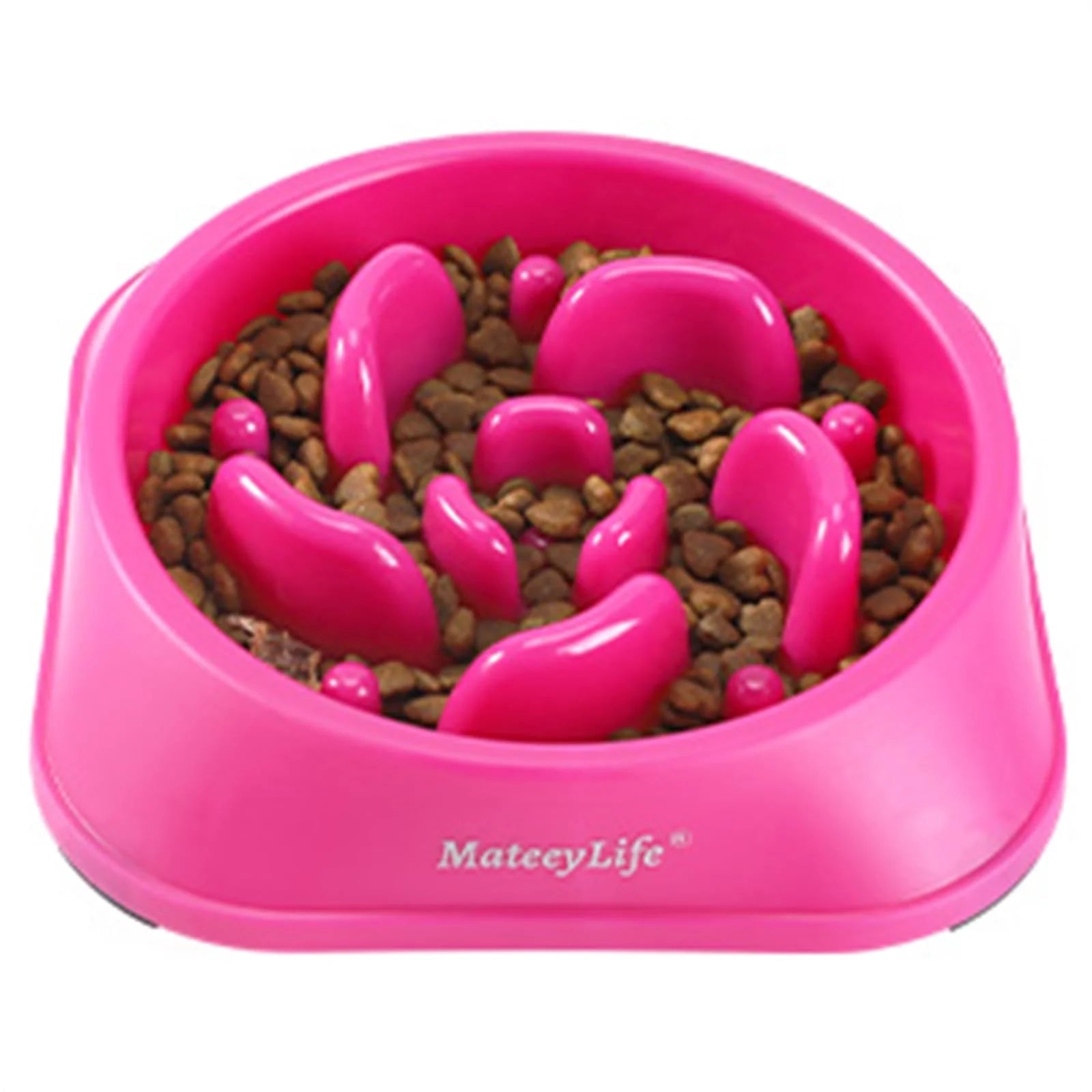Slow Feeder Dog Bowls, Anti-Choking Puzzle Dog Food Bowls, Non Slip Interactive Dog Feeding Bowls That Slow down Eating, Bloat Stop Maze Dog Dishes Dog Feeder for Medium Large Breeds Purple