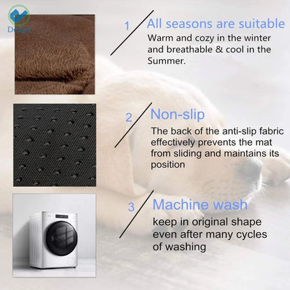 Self Heating Cat Dog Pad / Self-Warming Cat Dog Bed / Thermal Cat Mat for Outdoor and Indoor Pets (Coffee, 18.9" X 27.6")