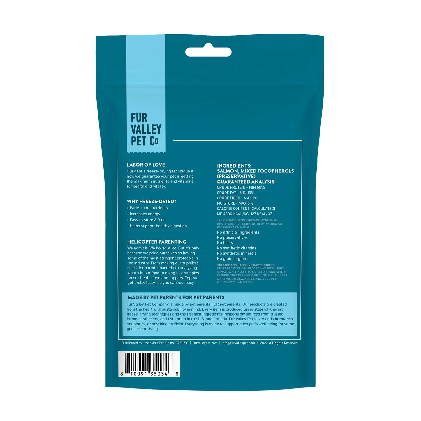 (3 Pack)  Co. Freeze Dried Raw Salmon Treats & Topper for Dogs and Cats - 1 Oz.