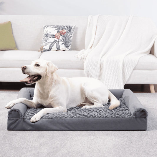 36" Orthopedic Pet Couch for Large Dogs Waterproof Dog Beds with Memory Foam and Washable Cover