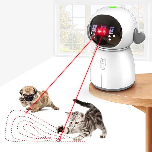 Automatic Cat Laser Toy Rechargeable, Motion Activated Dual Beams, Interactive Fun for Indoor Cats & Kittens