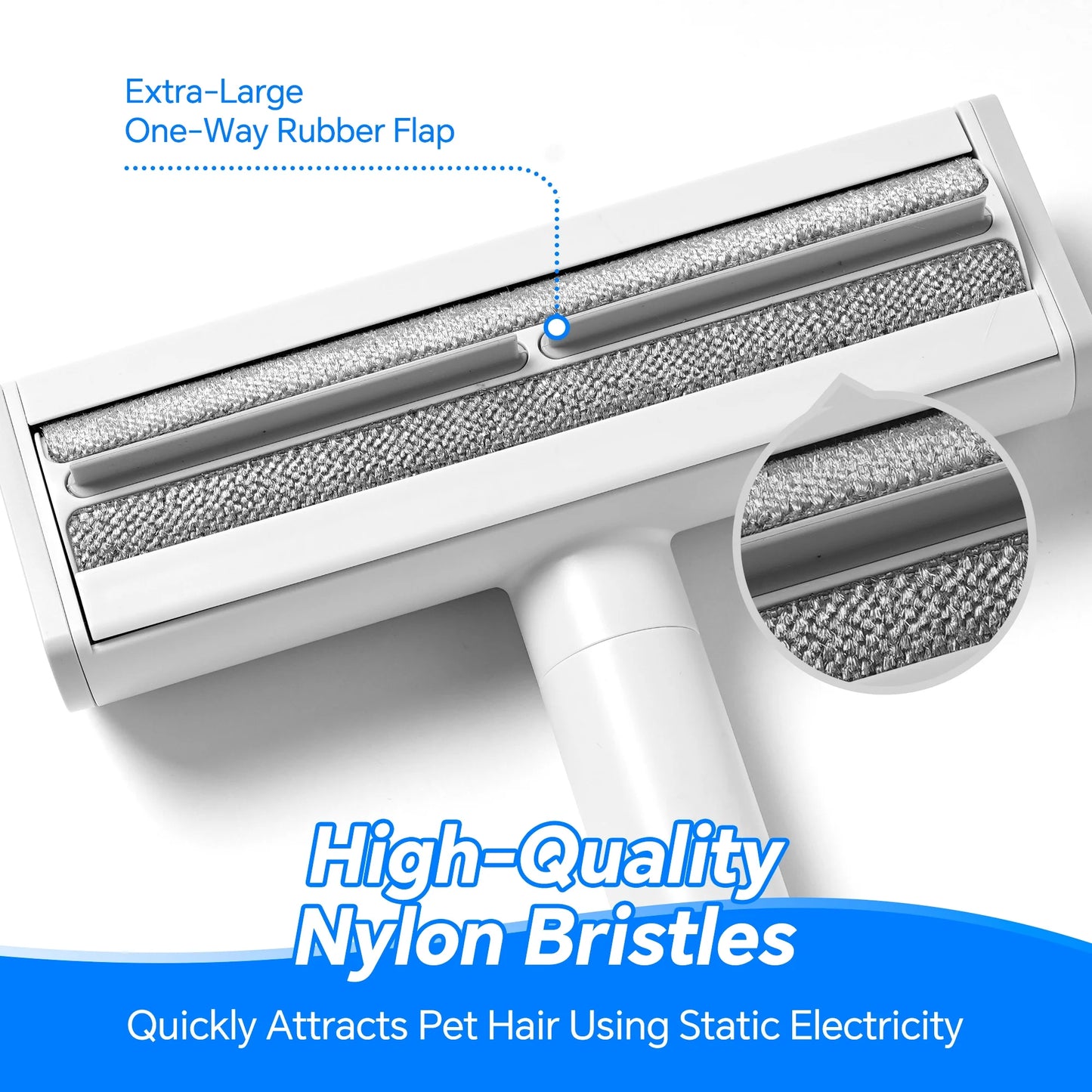 P5 Reusable Pet Hair Remover Static Lint Roller, Cat and Dog Hair Brush for Car Seats, Fabric Sofa, Clothes, Scratching Post, Carpet, Bedding