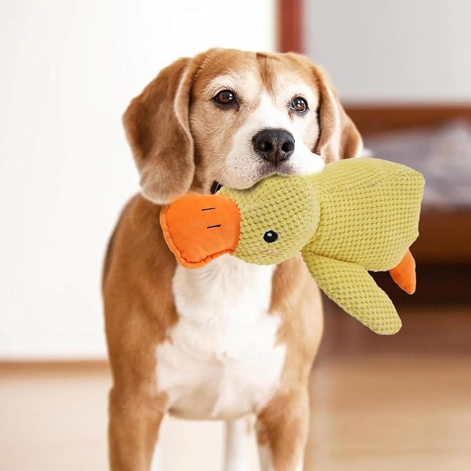 Mellow Dog Calming Duck, 2025 New Calming Duck Dog Toy, Calming Ducks Dog Toy, the Mellow Dogs Calming Pillow with Quacking Sound, Soft Stuffed Ducks Dogs Toys for Indoor Puppy Small