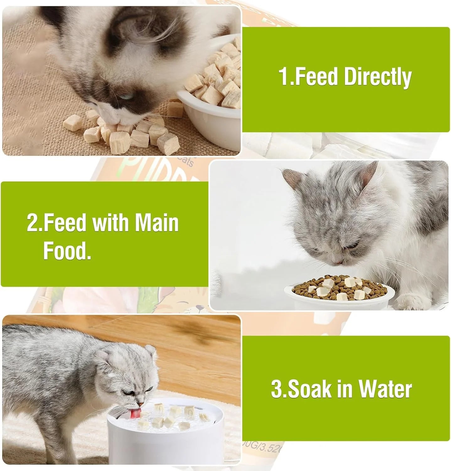 100G Freeze-Dried Chicken Cat & Dog Treats - Crunchy Chicken Snacks for Cats, Natural Pet Training Rewards