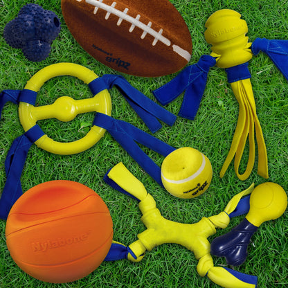 Power Play Dog Football Gripz Large/Giant - up to 50 Lbs. 8.5 Inch (1 Count)