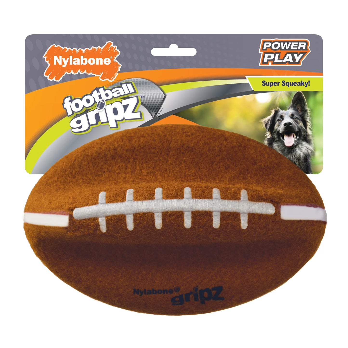 Power Play Dog Football Gripz Large/Giant - up to 50 Lbs. 8.5 Inch (1 Count)