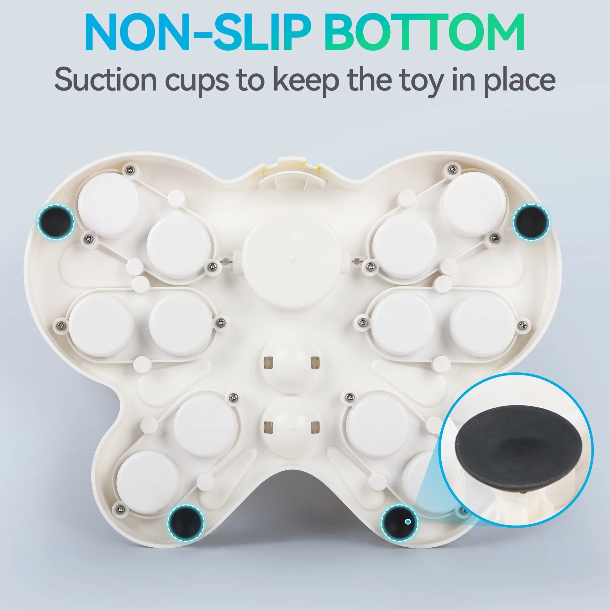 Interactive Cat Puzzle Feeder Toy, Cat Slow Puzzle Feeding Toy for Kitty IQ Training & Mental Stimulation, Butterfly