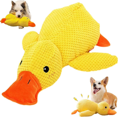 Mellow Dog Calming Duck, 2025 New Calming Duck Dog Toy, Calming Ducks Dog Toy, the Mellow Dogs Calming Pillow with Quacking Sound, Soft Stuffed Ducks Dogs Toys for Indoor Puppy Small