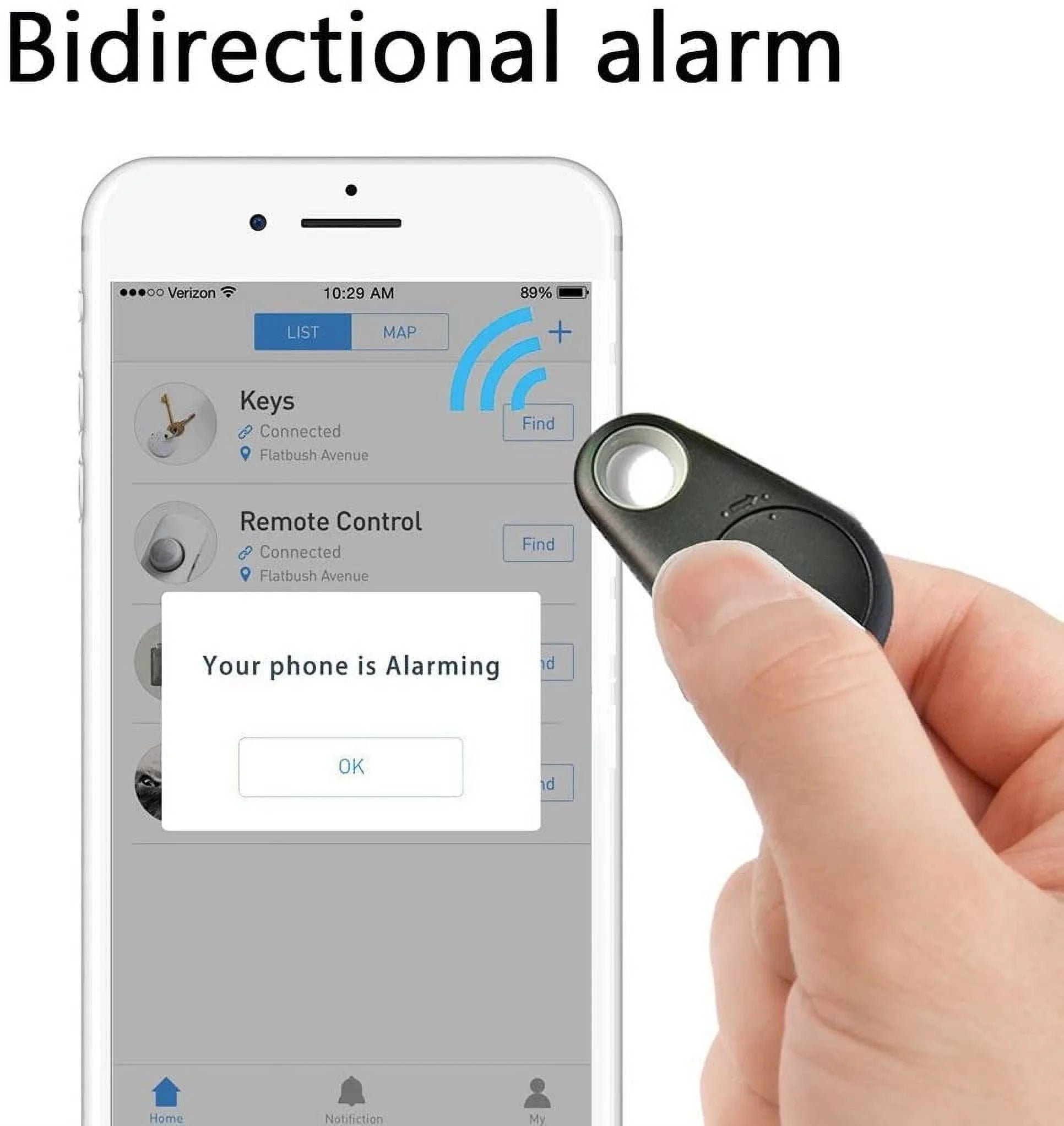 4 Pack Smart GPS Tracker Key Finder Locator Wireless anti Lost Alarm Sensor Device for Kids Dogs Car Wallet Pets Cats Motorcycles Luggage Smart Phone Selfie Shutter APP Control Compatible Ios Android